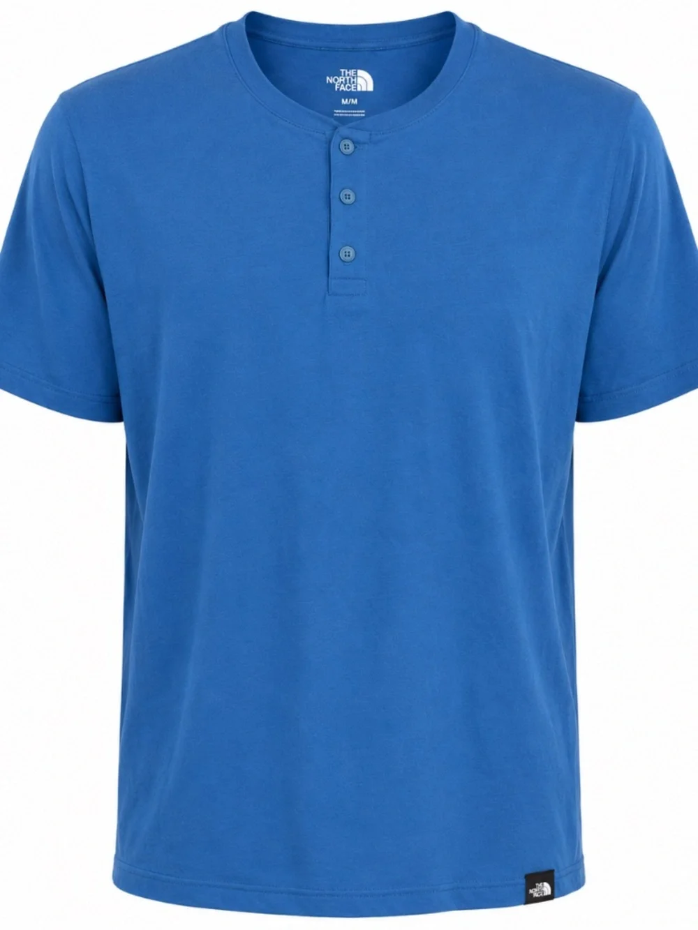 TNF THE NORTH FACE Terrain Henley Blue Shirt Tshirt Tee Men’s Large